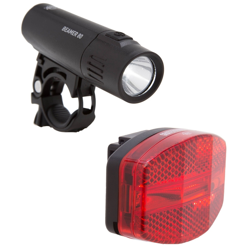 Planet Bike Beamer 80 / Grateful Red Bike Light Set