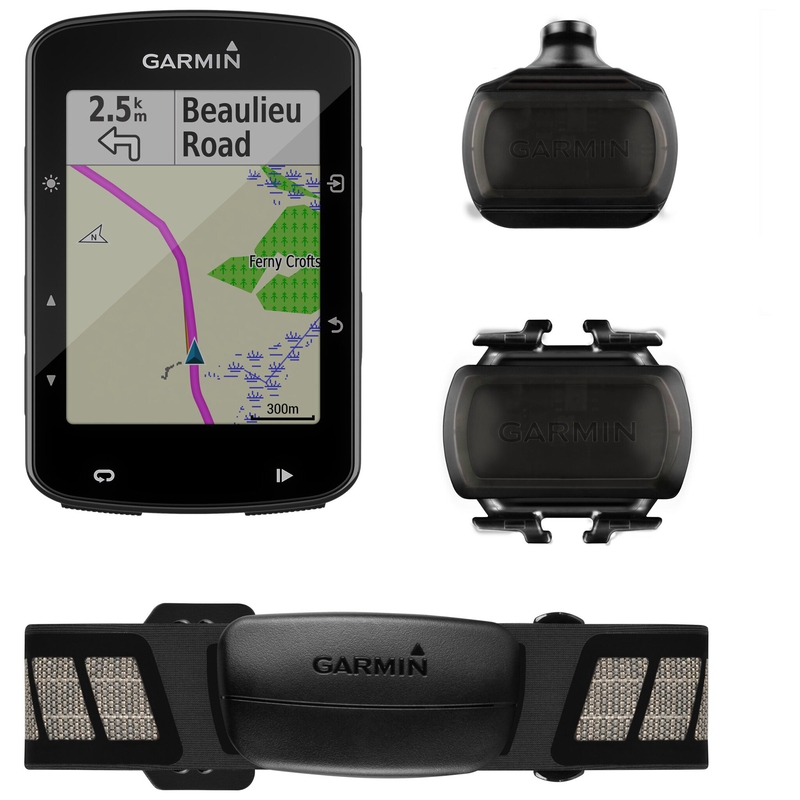 Garmin Edge 520 Plus Advanced GPS Bike Computer - Speed and Cadence Bundle